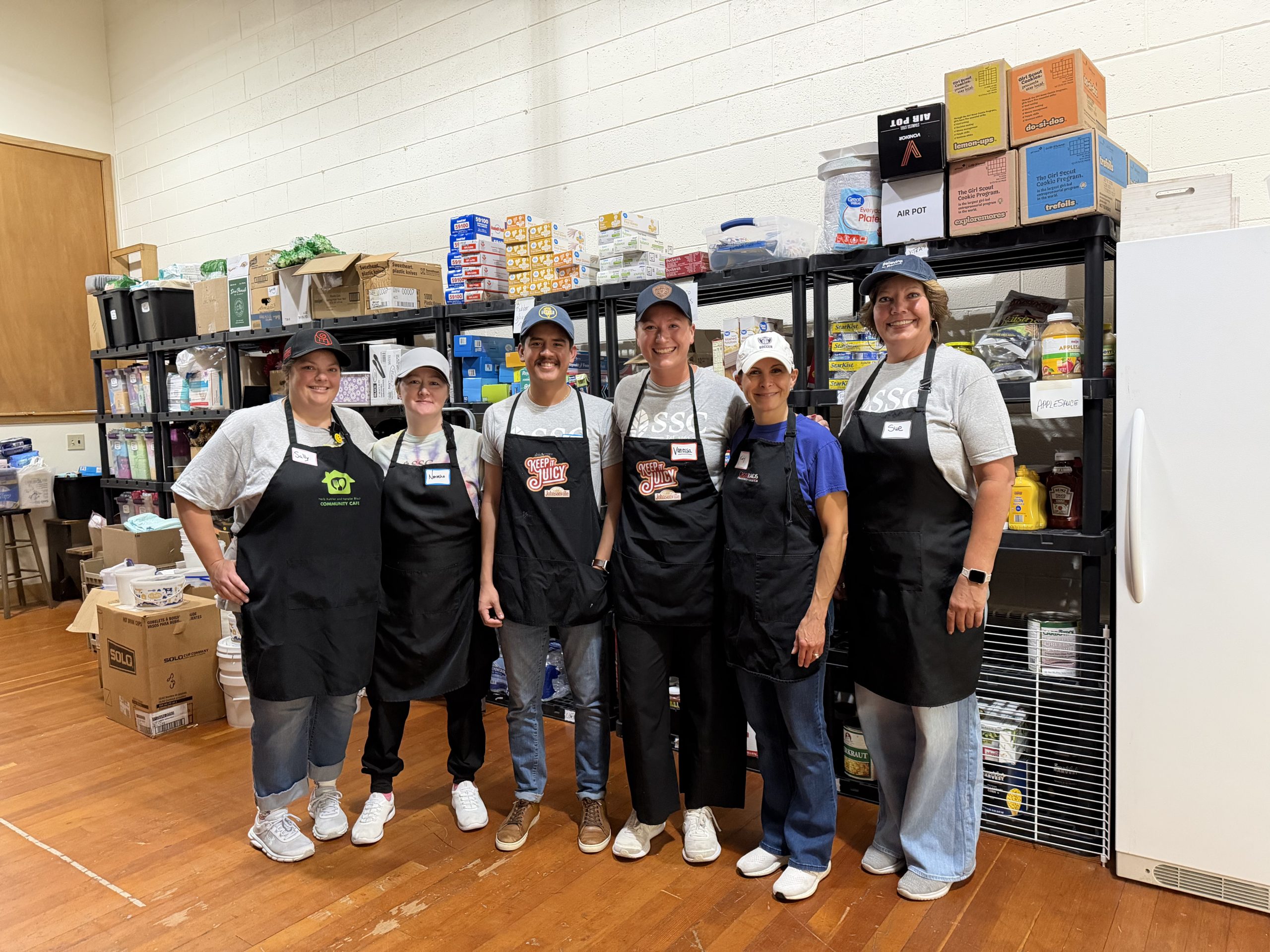 SSC team volunteering in the community